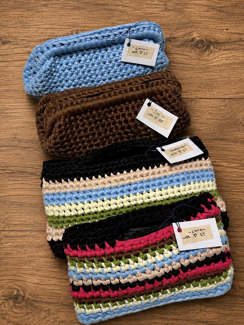 Custom Handmade Crochet Clutch & Bags- Message to customize